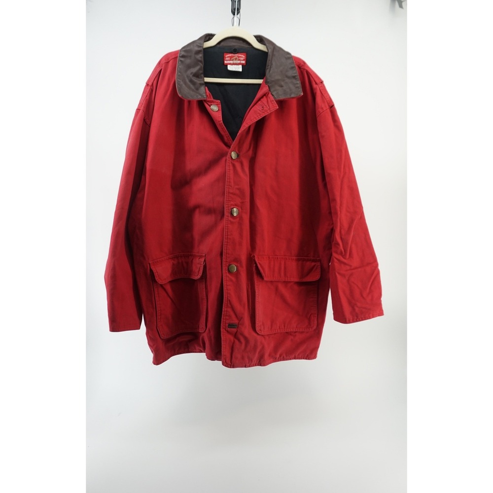 Heritage 90's Marlboro Country Store Barn Chore Coat Cowboy Workwear Red XL